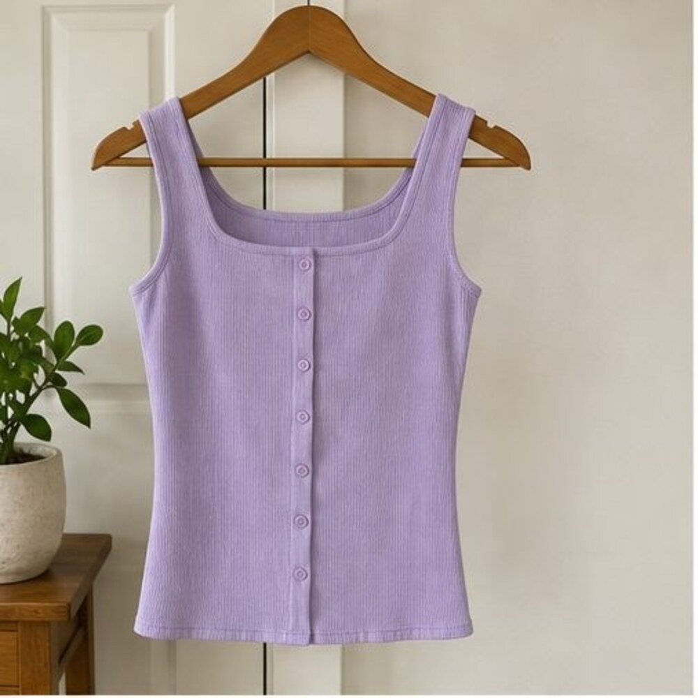 Lilac Lace Trim Top